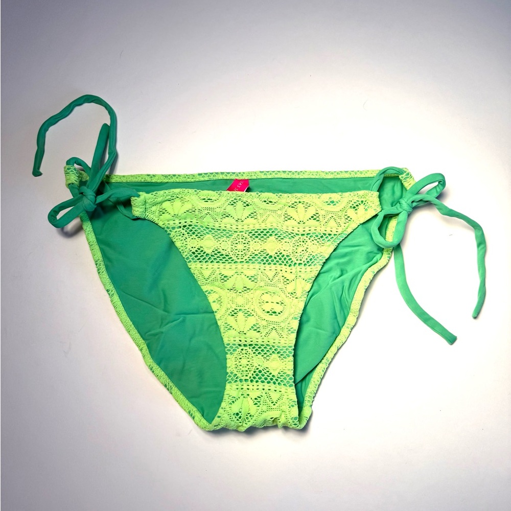Vintage Victoria's Secret "Very Sexy" Bikini Set in Neon Green Lace - Picture 10 of 11